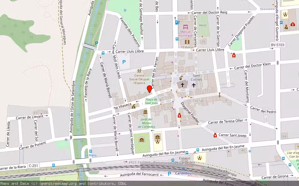 Mapa de Subasta Inmueble (Vivienda) en Cardedeu, Barcelona