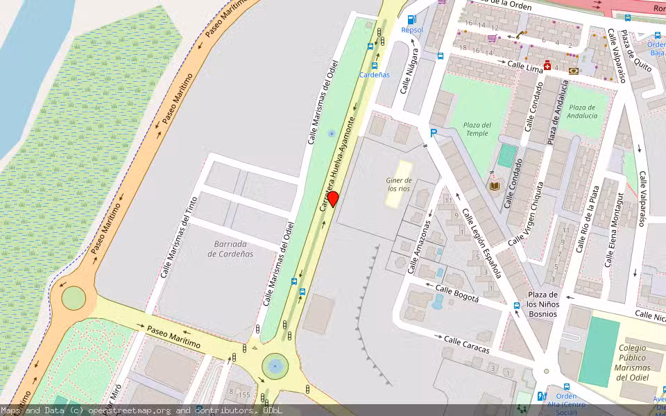 Mapa de Subasta Inmueble (Local comercial) en Huelva