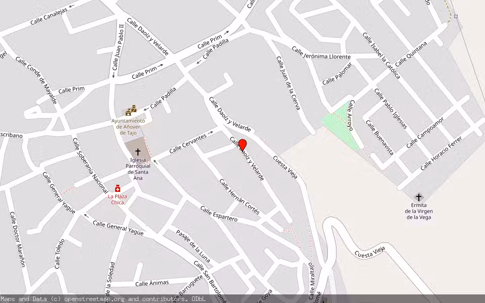 Mapa de Subasta Inmueble (Solar) en Añover De Tajo, Toledo