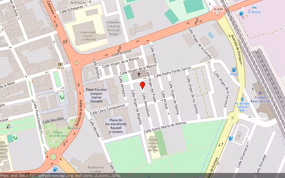 Mapa de Subasta Inmueble (Vivienda) en Ciudad Real