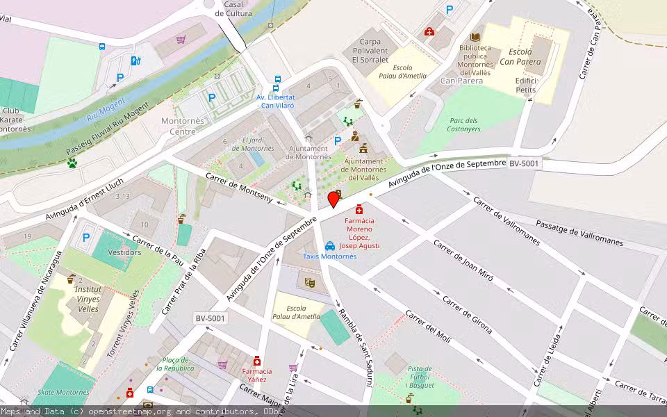 Mapa de Subasta Inmueble (Vivienda) en Montornés Del Vallés, Barcelona