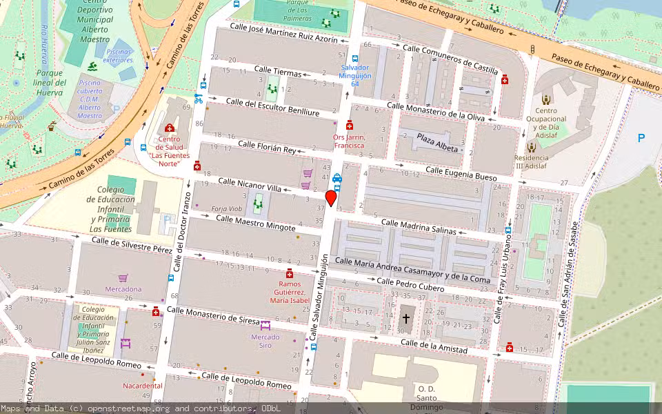 Mapa de Subasta Inmueble (Local comercial) en Zaragoza