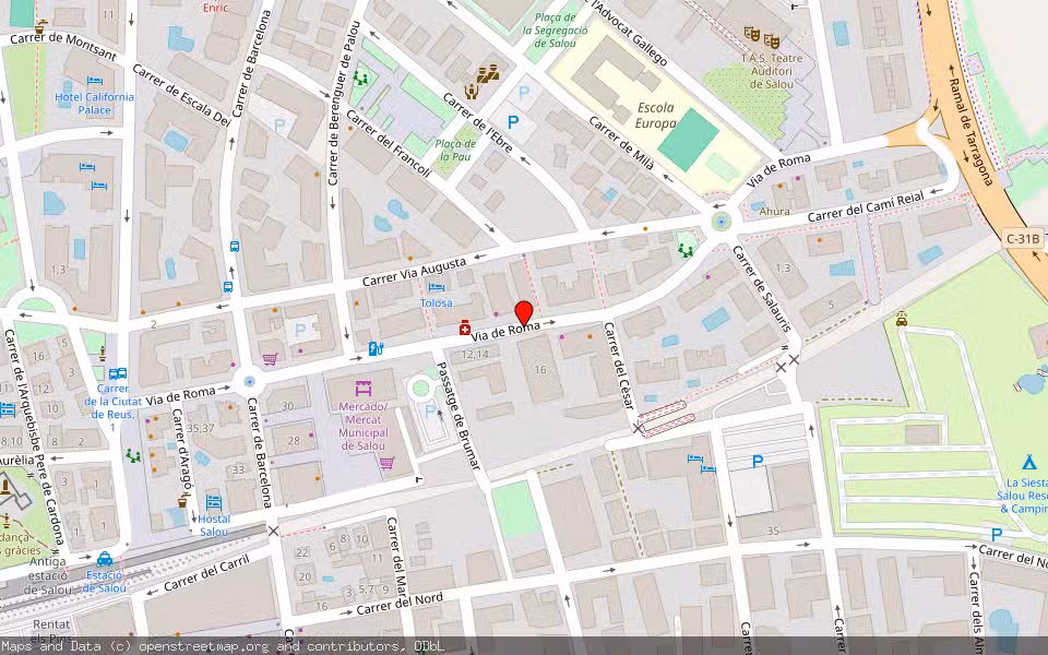 Mapa de Subasta Inmueble (Vivienda) en Salou, Tarragona