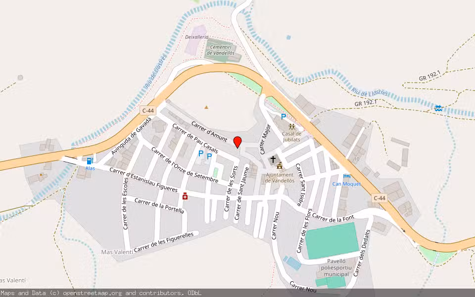 Mapa de Subasta Inmueble (Vivienda) en Vandellos I L'hospitalet De L (vandellos), Tarragona
