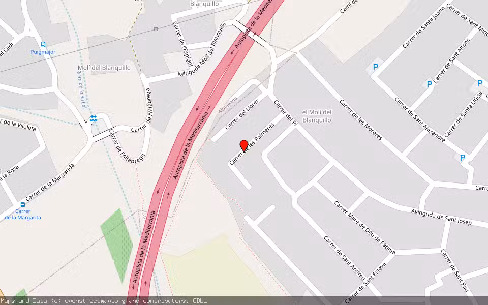 Mapa de Subasta Inmueble (Vivienda) en Santa Oliva, Tarragona