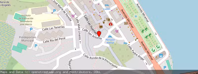 Mapa de Subasta de Inmueble (Local comercial) en San Vicente De La Barquera, Cantabria 