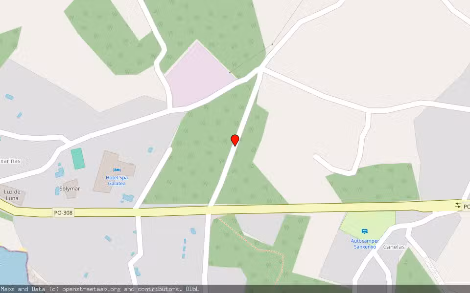 Mapa de Subasta Inmueble (Solar) en Sanxenxo, Pontevedra