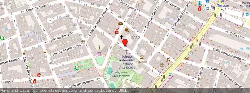 Mapa de Subasta de Inmueble (Garaje) en Madrid, Madrid 