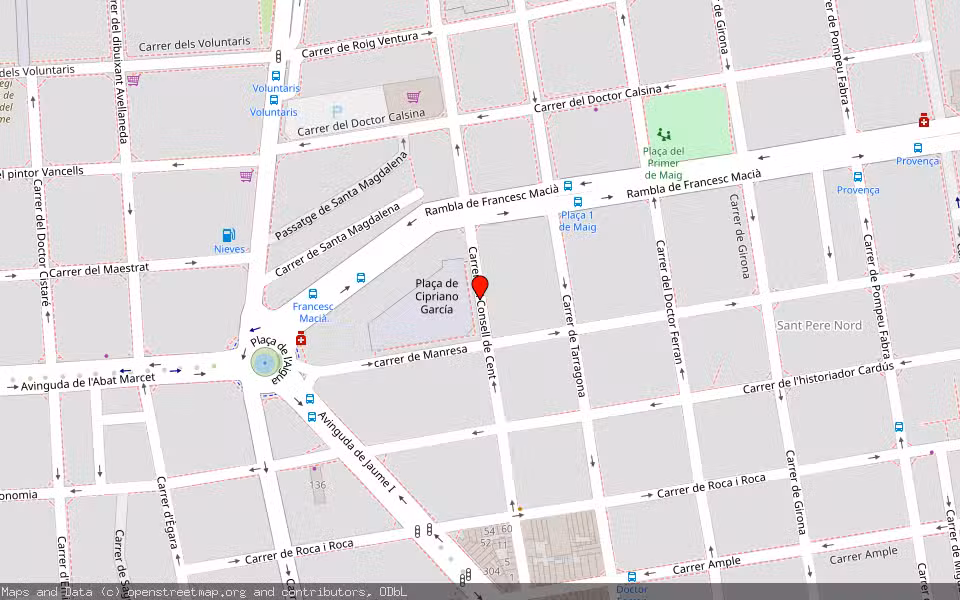 Mapa de Subasta Inmueble (Vivienda) en Terrassa, Barcelona