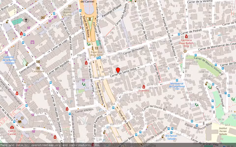 Mapa de Subasta Inmueble (Vivienda) en Barcelona