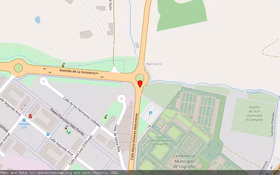 Mapa de Subasta Inmueble (Vivienda) en Logroño, La Rioja
