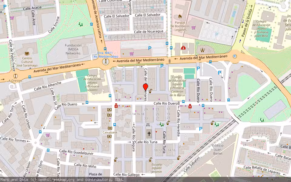 Mapa de Subasta Inmueble (Vivienda) en Leganes, Madrid