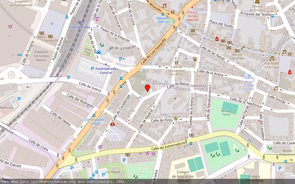 Mapa de Subasta Inmueble (Vivienda) en Fuenlabrada, Madrid