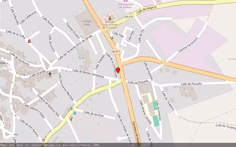 Mapa de Subasta Inmueble (Otros) en Chinchon, Madrid