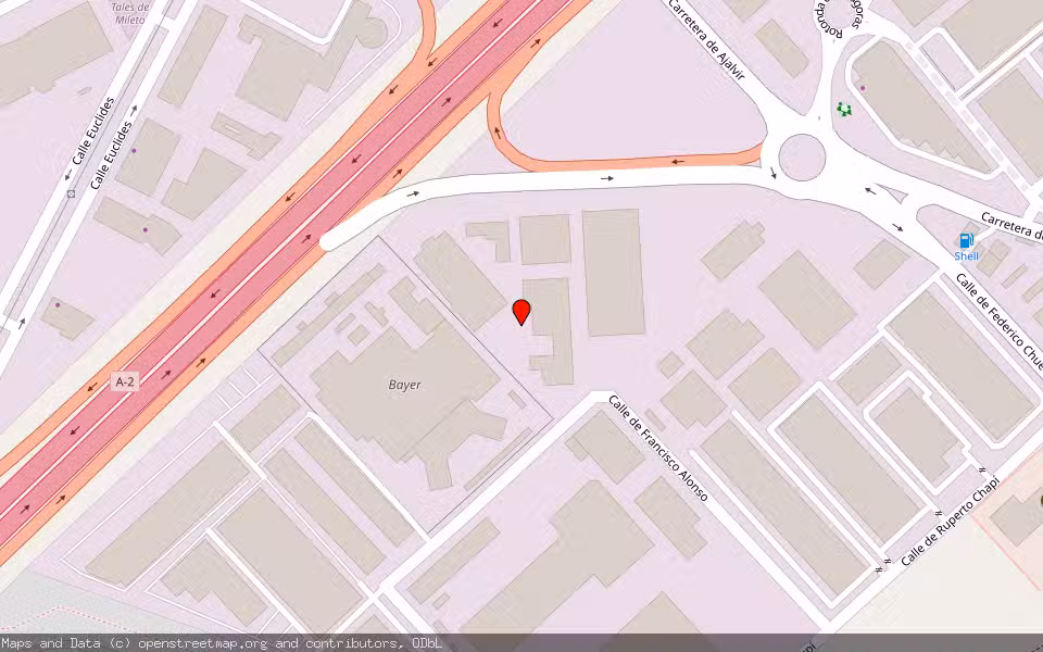 Mapa de Subasta Inmueble (Nave industrial) en Alcalá De Henares, Madrid