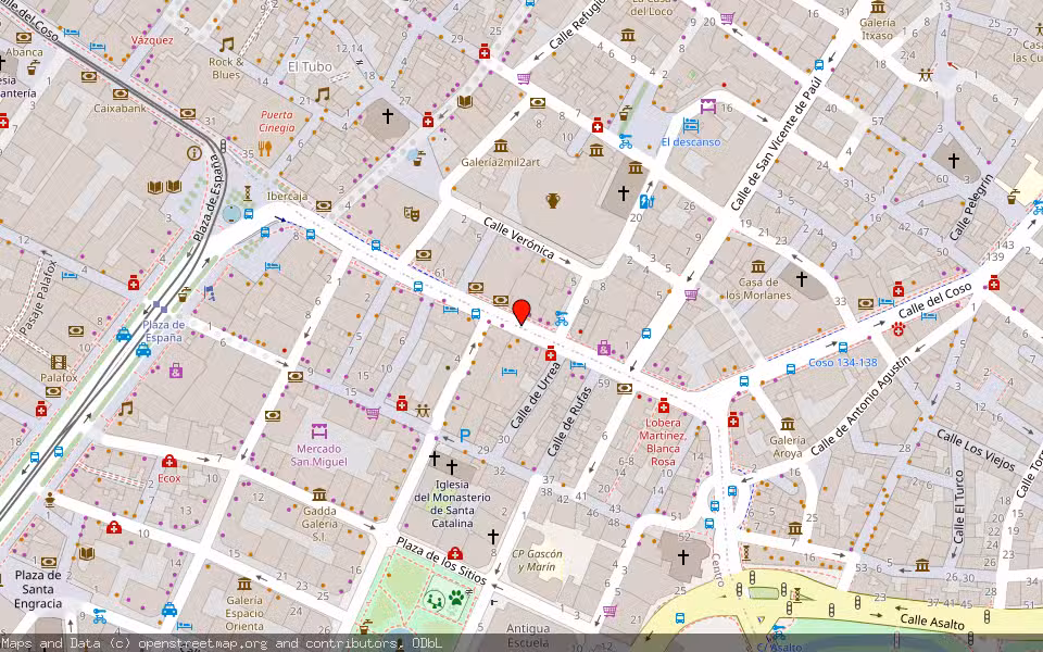 Mapa de Subasta Inmueble (Vivienda) en Zaragoza