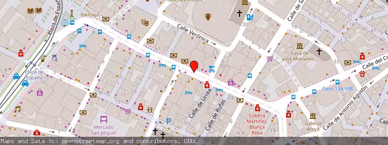 Mapa de Subasta de Inmueble (Vivienda) en Zaragoza, Zaragoza 