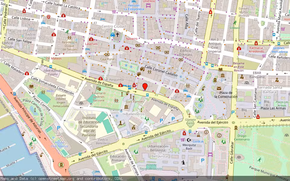 Mapa de Subasta Inmueble (Vivienda) en Linea De La Concepcion, Cádiz