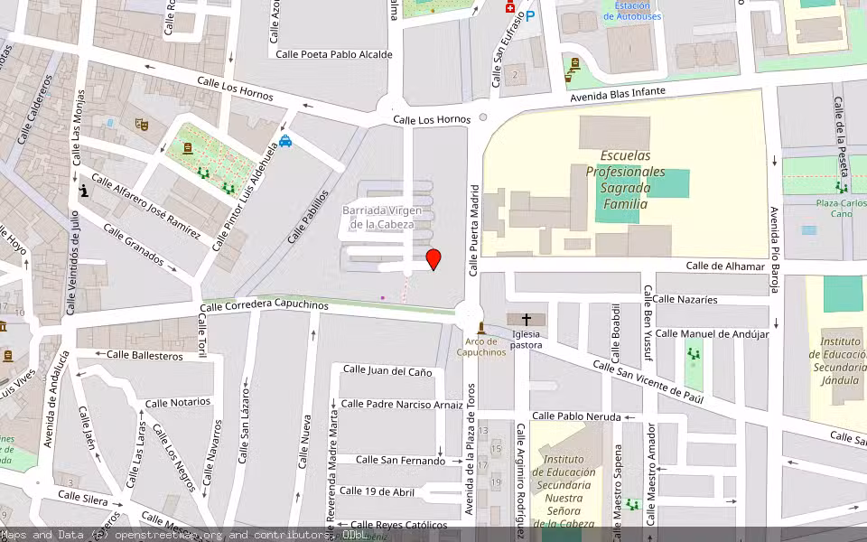 Mapa de Subasta Inmueble (Local comercial) en Andujar, Jaén