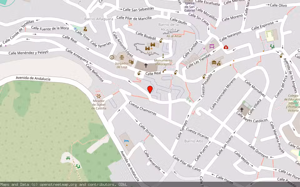 Mapa de Subasta Inmueble (Vivienda) en Loja, Granada