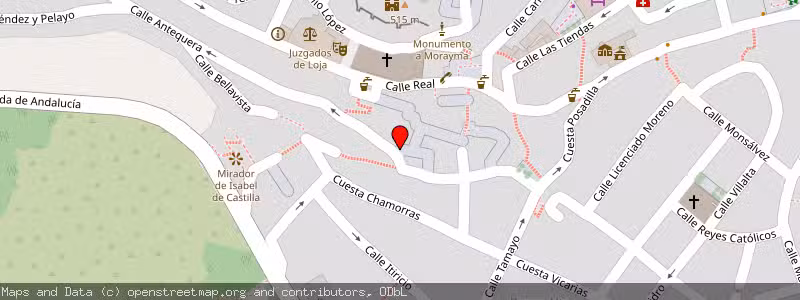 Mapa de Subasta de Inmueble (Vivienda) en Loja, Granada 