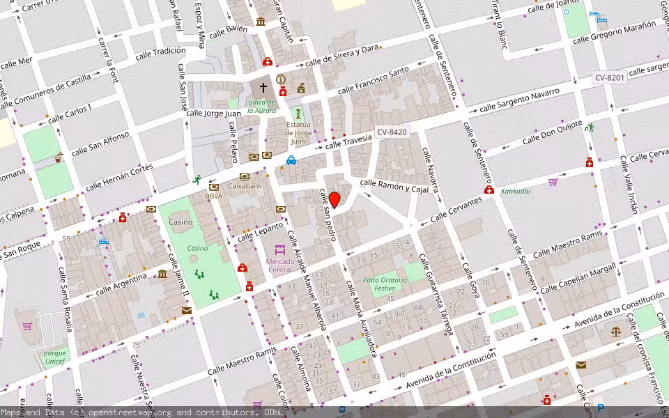 Mapa de Subasta Inmueble (Vivienda) en Novelda, Alicante/Alacant
