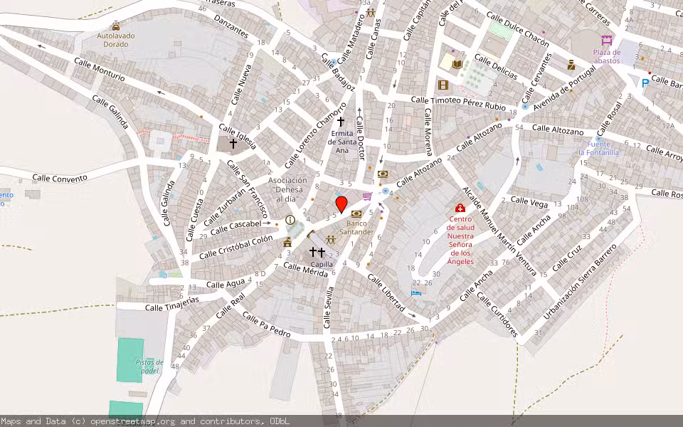 Mapa de Subasta Inmueble (Vivienda) en Fuentes De León, Badajoz