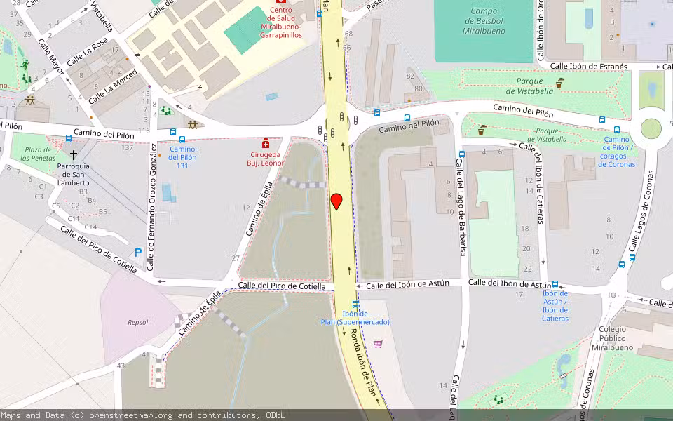Mapa de Subasta Inmueble (Solar) en Zaragoza