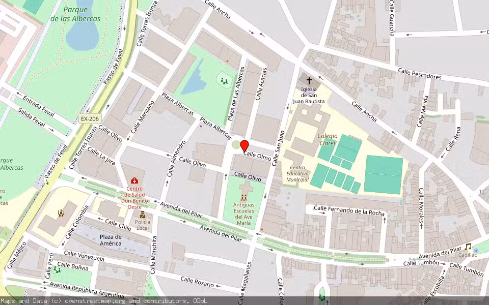 Mapa de Subasta Inmueble (Vivienda) en Don Benito, Badajoz