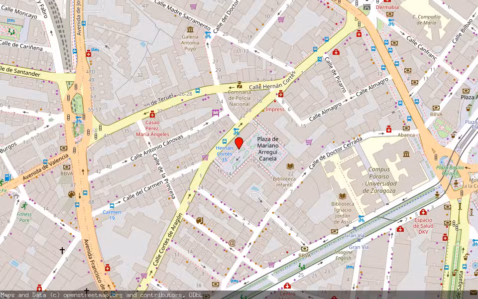 Mapa de Subasta Inmueble (Otros) en Zaragoza