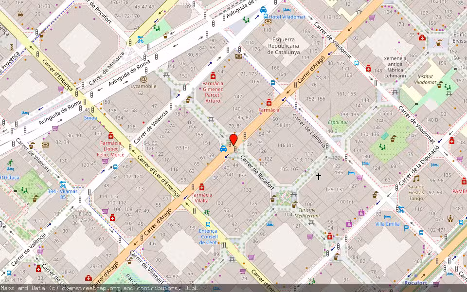 Mapa de Subasta Inmueble (Solar) en Barcelona