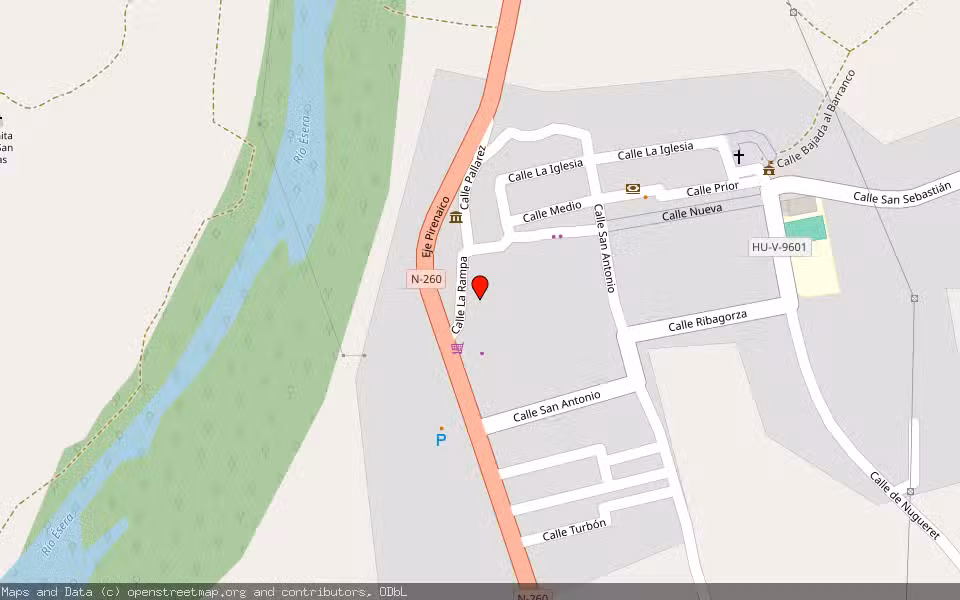 Mapa de Subasta Inmueble (Trastero) en Campo, Huesca