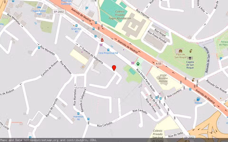 Mapa de Subasta Inmueble (Garaje) en Vigo, Pontevedra
