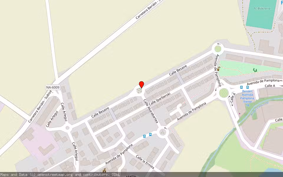 Mapa de Subasta Inmueble (Vivienda) en Beriain, Navarra