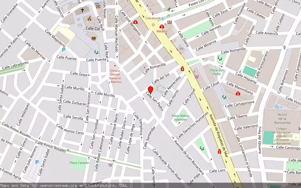 Mapa de Subasta Inmueble (Vivienda) en Roquetas De Mar, Almería