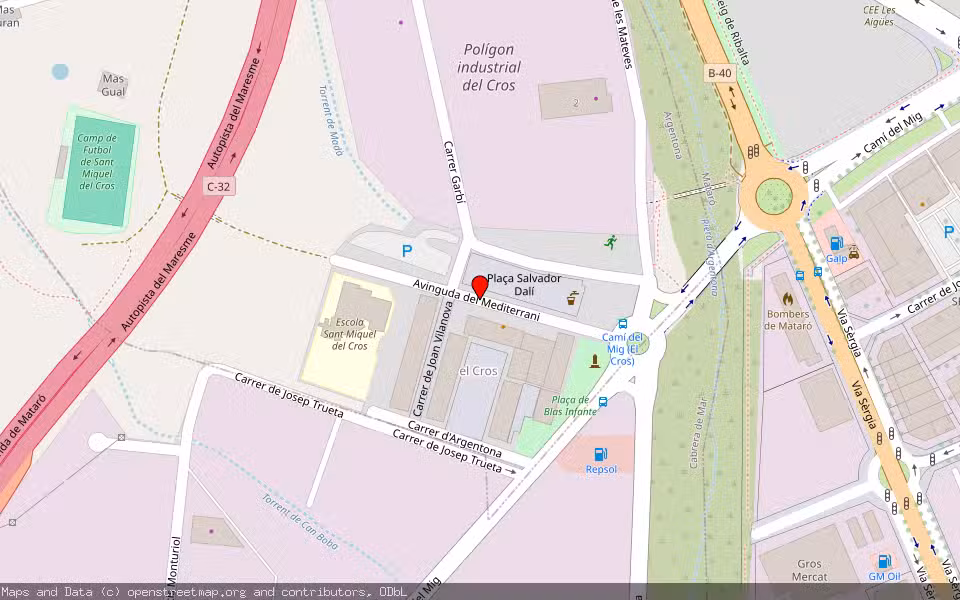 Mapa de Subasta Inmueble (Vivienda) en Argentona, Barcelona