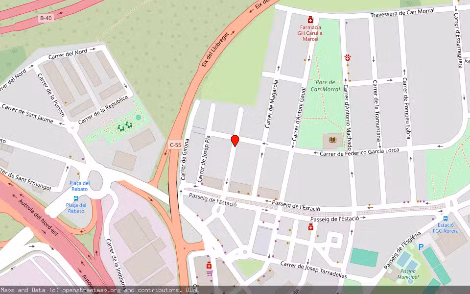 Mapa de Subasta Inmueble (Vivienda) en Abrera, Barcelona