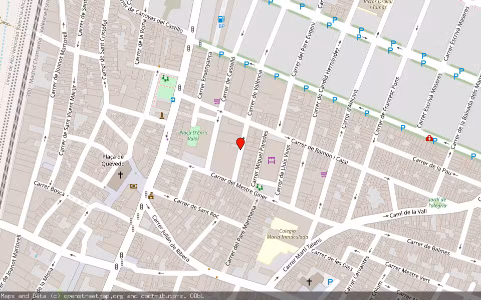 Mapa de Subasta Inmueble (Vivienda) en Carcaixent, Valencia/València