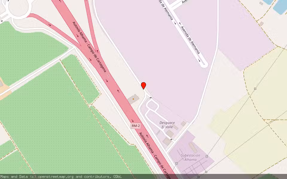 Mapa de Subasta Inmueble (Solar) en Alhama De Murcia, Murcia