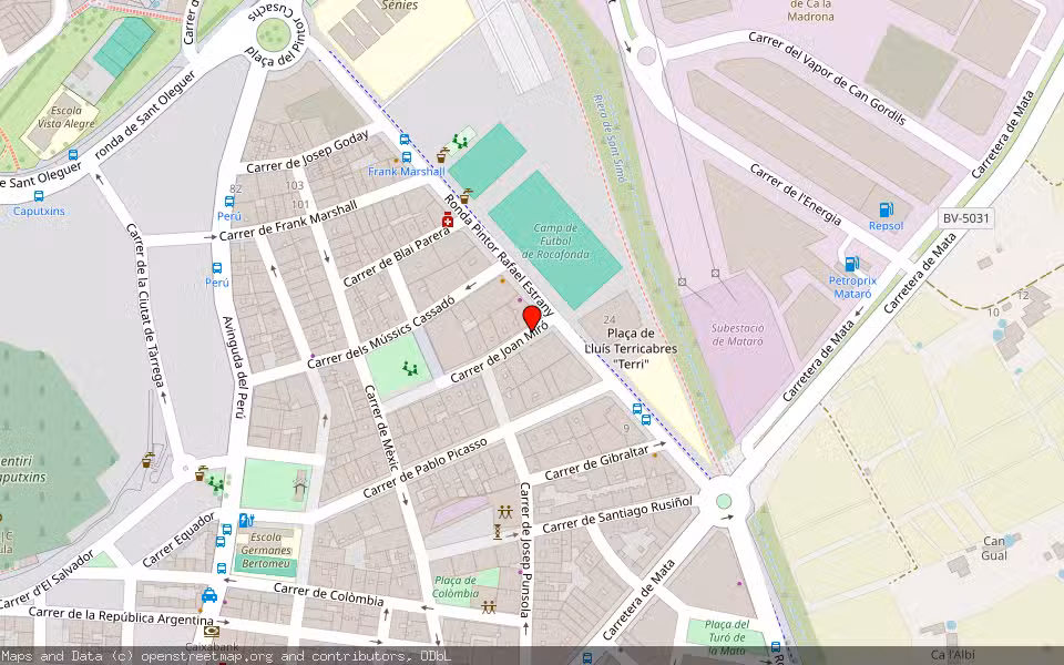 Mapa de Subasta Inmueble (Vivienda) en Mataro, Barcelona