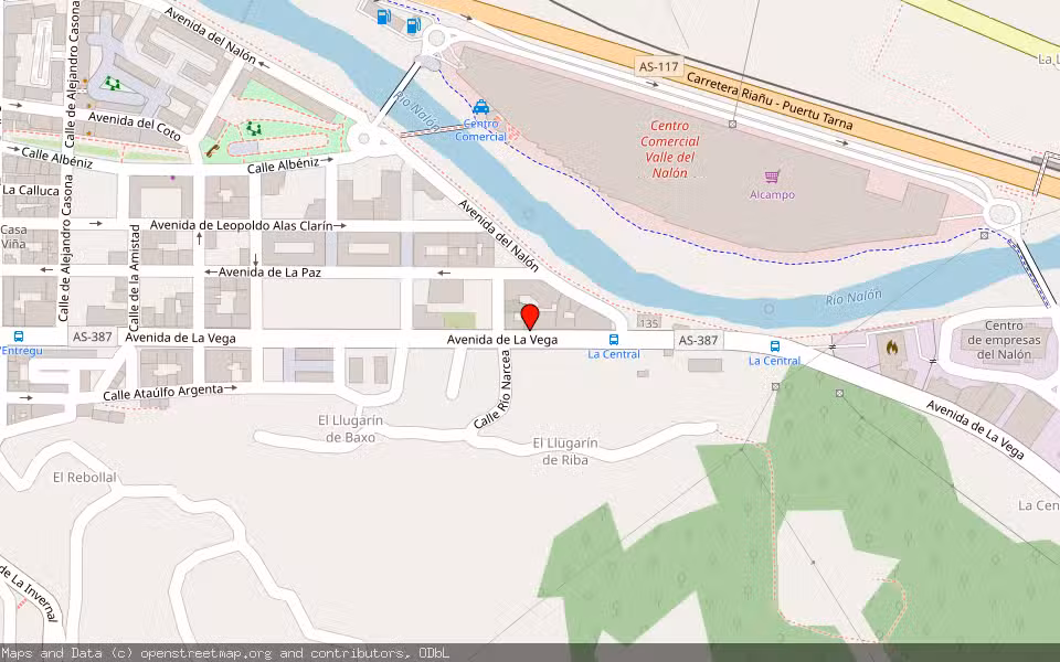 Mapa de Subasta Inmueble (Solar) en San Martin Del Rey Aurelio, Asturias