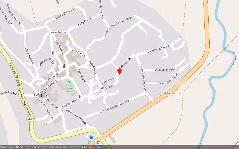 Mapa de Subasta Inmueble (Vivienda) en Ambite De Tajula, Madrid