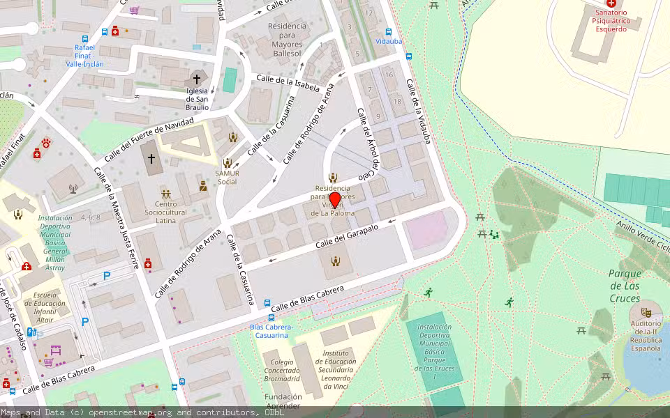 Mapa de Subasta Inmueble (Vivienda) en Madrid