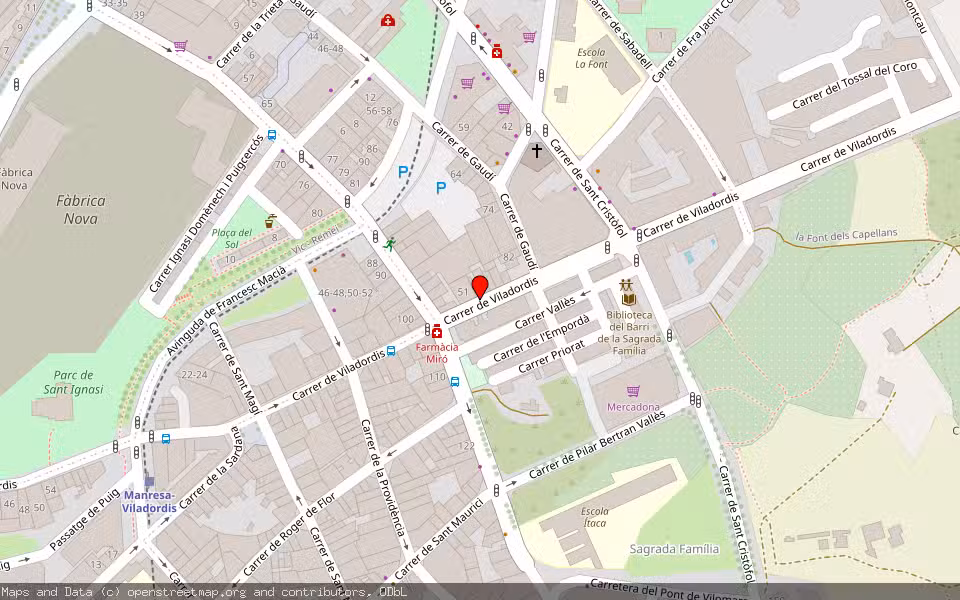 Mapa de Subasta Inmueble (Vivienda) en Manresa, Barcelona