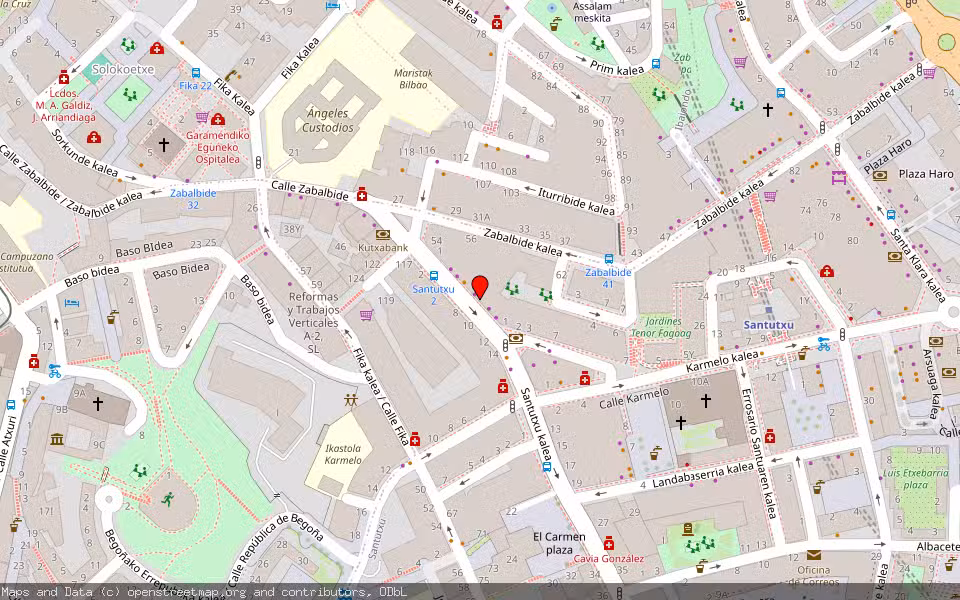 Mapa de Subasta Inmueble (Vivienda) en Bilbao, Bizkaia