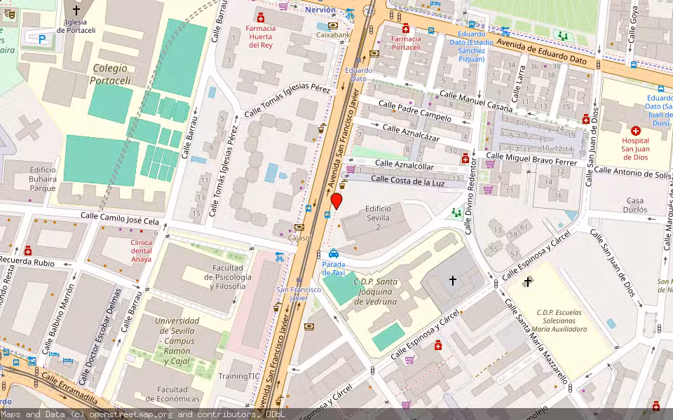Mapa de Subasta Inmueble (Local comercial) en Sevilla