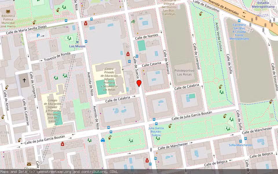 Mapa de Subasta Inmueble (Local comercial) en Madrid