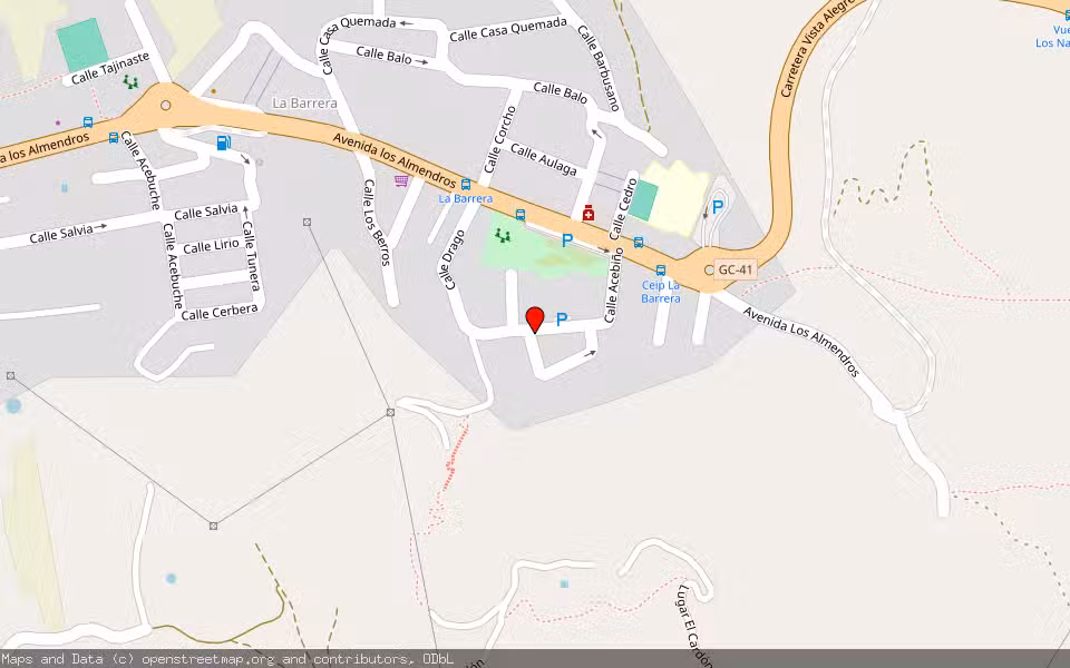 Mapa de Subasta Inmueble (Vivienda) en Valsequillo, Las Palmas