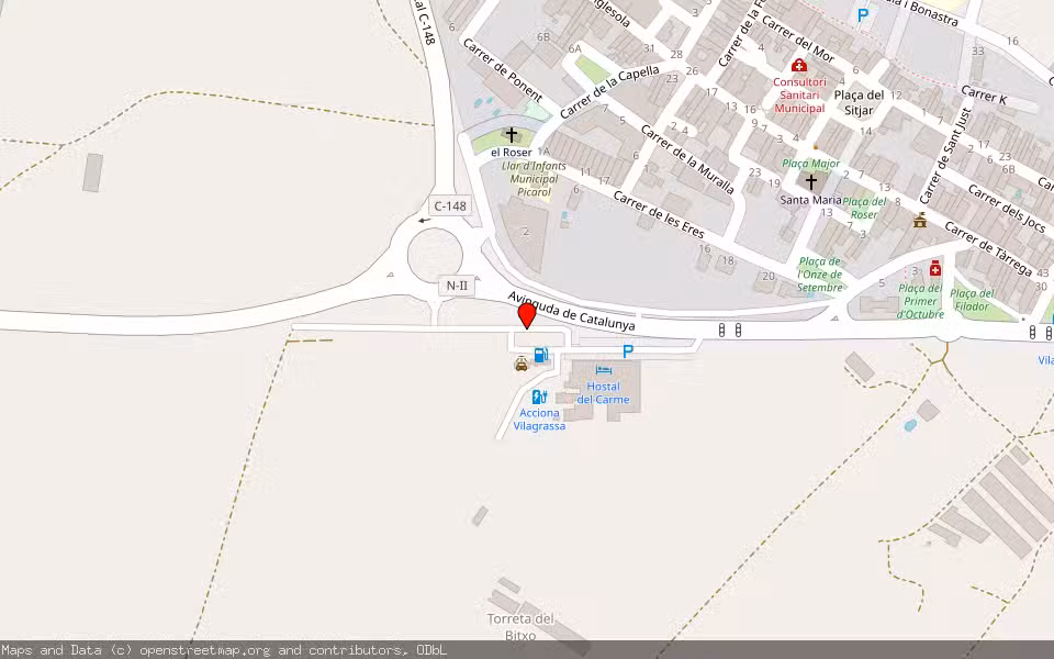 Mapa de Subasta Inmueble (Vivienda) en Vilagrassa, Lleida