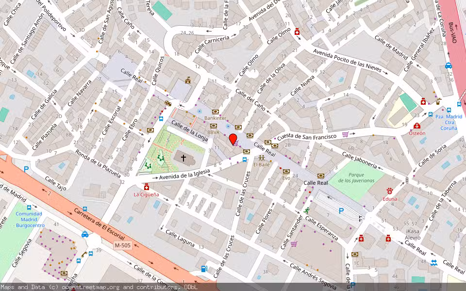 Mapa de Subasta Inmueble (Vivienda) en Las Rozas, Madrid